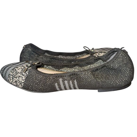 Sam Edelman Women's Felicia Ballet Flat Tweed Black, Gray, Striped Size 6 - Picture 3 of 9